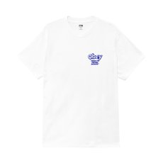 画像2: OBEY Smash The Control Tee - White Faded Wash (2)