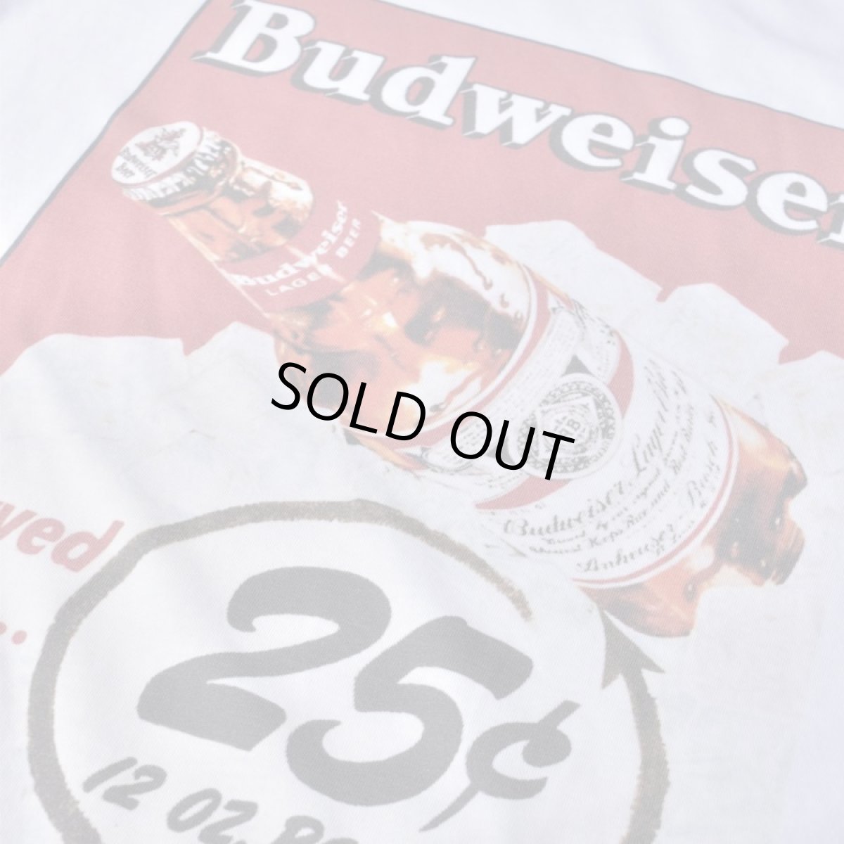 画像2: Budweiser Bud Beer #M8819 T-Shirts White (2)