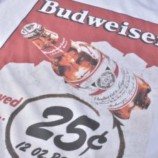 画像2: Budweiser Bud Beer #M8819 T-Shirts White (2)