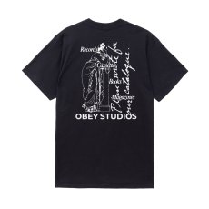 画像1: OBEY Studios Catalogue Tee - Black Faded Wash (1)