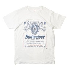 画像1: Budweiser Bud Beer #M7182 T-Shirts White (1)