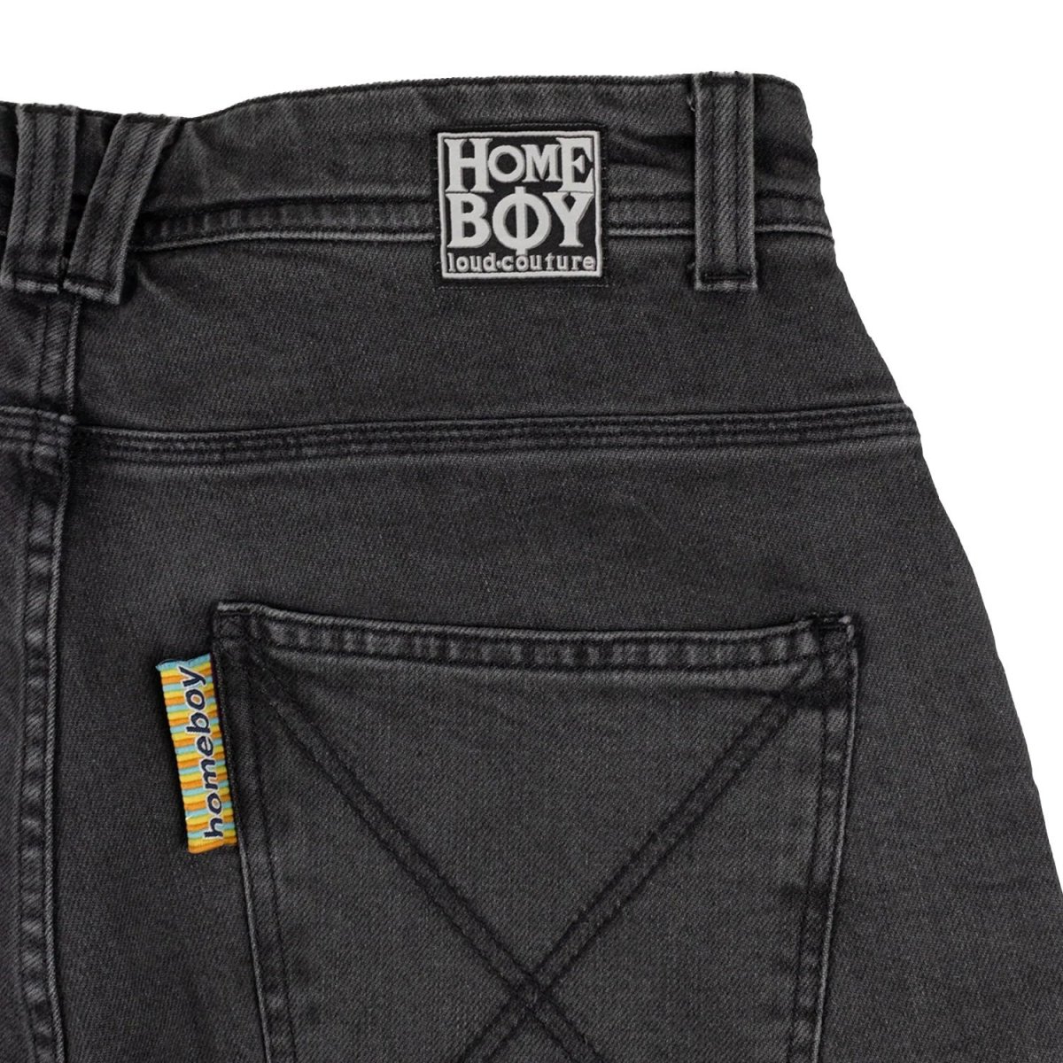 画像4: Homeboy x-tra Monster Denim Shorts - Washed Grey (4)