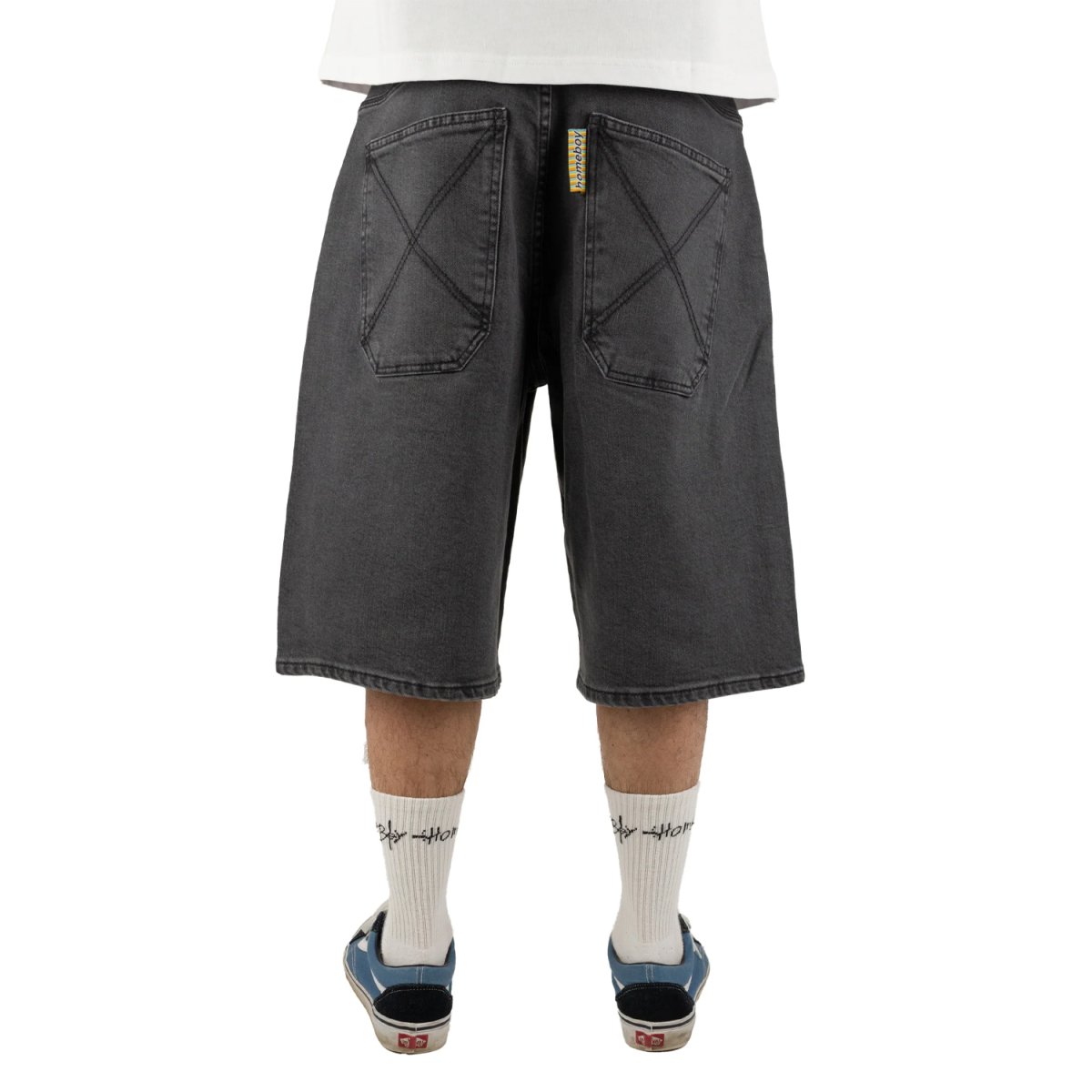 画像5: Homeboy x-tra Monster Denim Shorts - Washed Grey (5)