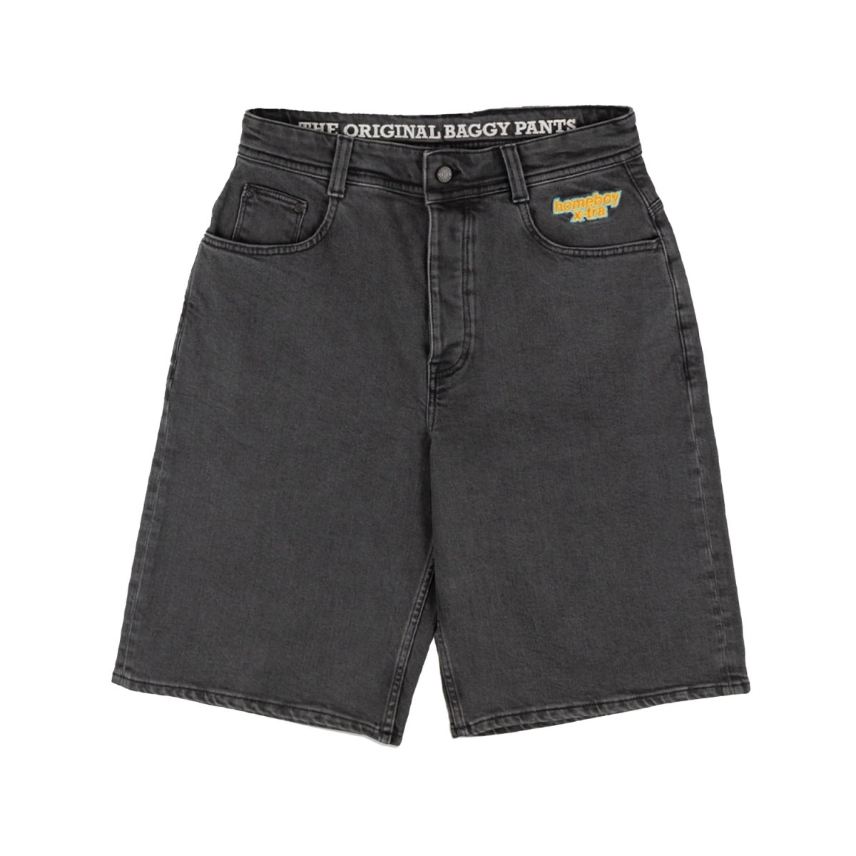 画像1: Homeboy x-tra Monster Denim Shorts - Washed Grey (1)
