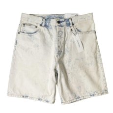画像1: Calvin Klein Bleach Denim Shorts - Blue (1)
