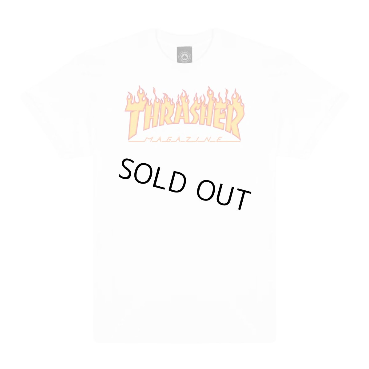 画像1: Thrasher Flame Tee - White (1)
