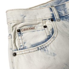 画像4: Calvin Klein Bleach Denim Shorts - Blue (4)
