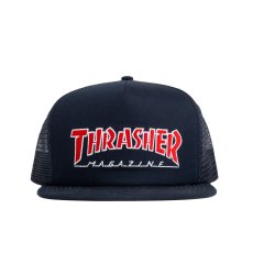 画像1: Thrasher Outlined Trucker Hat - Navy (1)