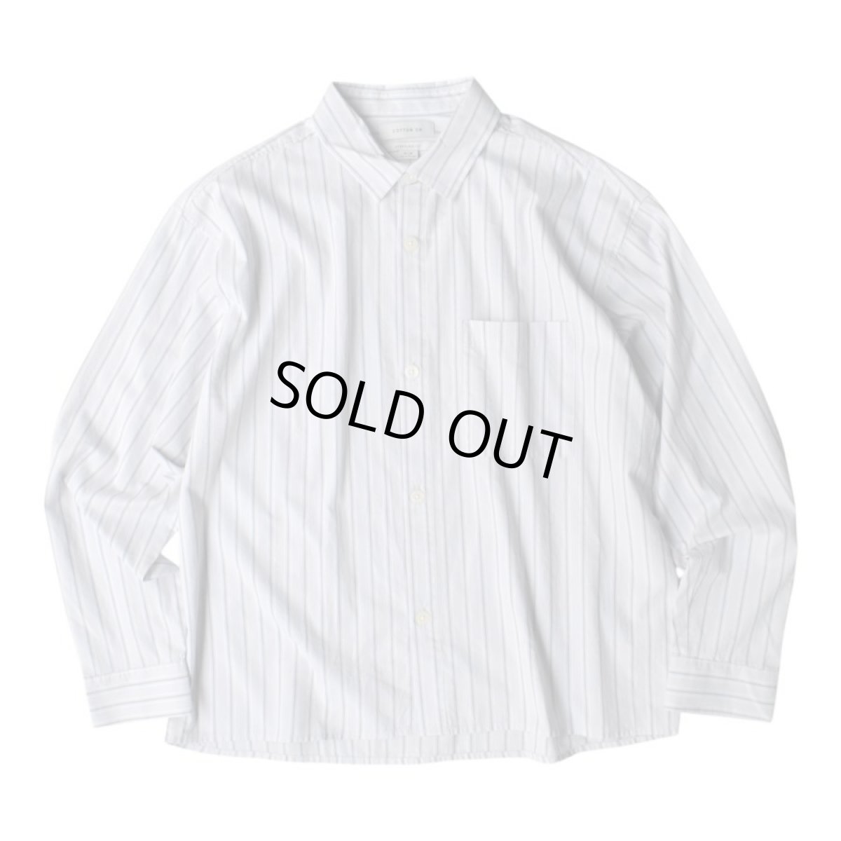 画像1: Cotton On Hampton L/S Shirts - Gray Stripe (1)