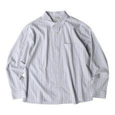 画像1: Cotton On Hampton L/S Shirts - Gray Stripe (1)