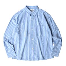画像1: Cotton On Hampton L/S Shirts - Blue Stripe (1)