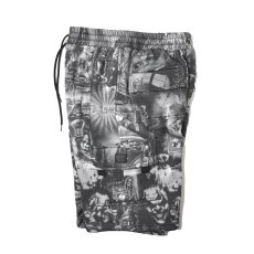 画像3: FB County Laser Print Fleece Cargo Shorts - Black (3)