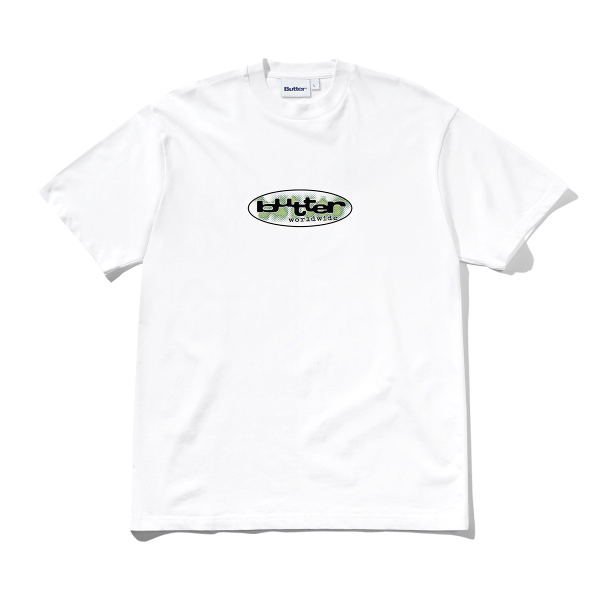 画像1: Butter Goods Vortex Tee - White (1)