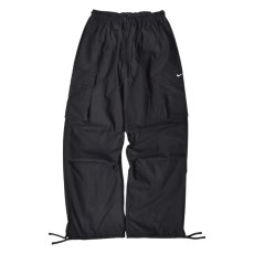 画像1: NIKE Oversized Fit Mid Rise Stacked Length Cargo Pants - Black (1)