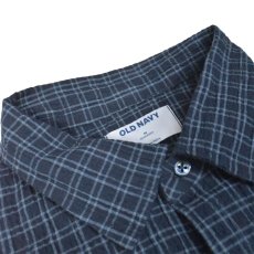 画像3: Old Navy S/S Seersucker Check Shirts - Navy (3)