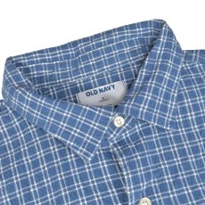 画像2: Old Navy S/S Seersucker Check Shirts - Blue (2)