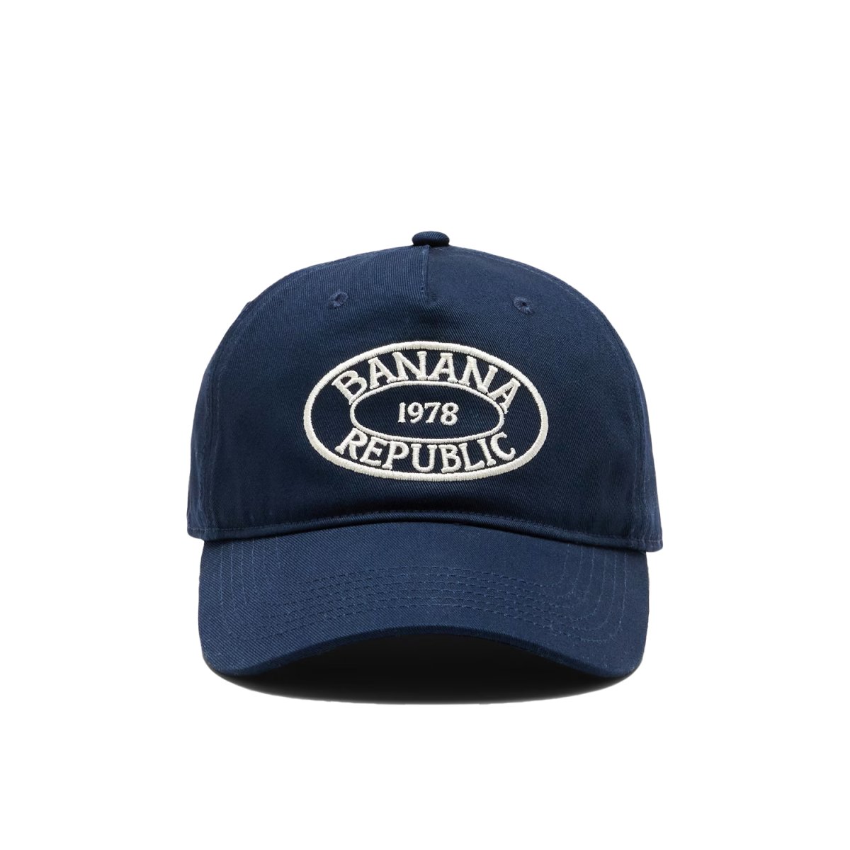 画像1: Banana Republic Tall Crown Logo B.B Cap - Navy (1)