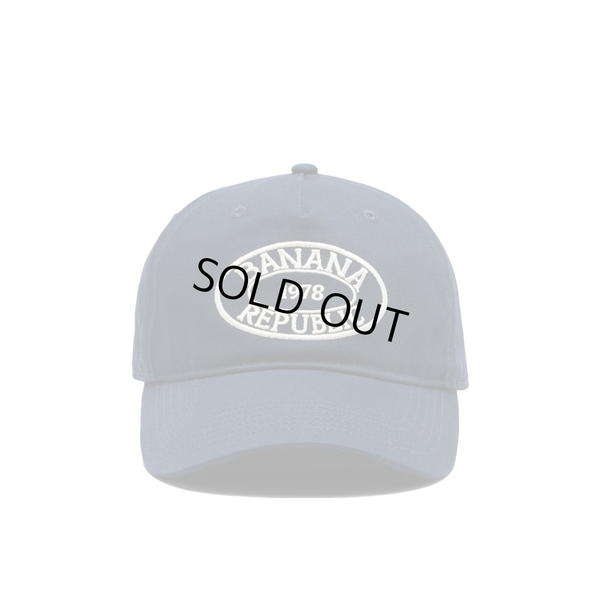 画像1: Banana Republic Tall Crown Logo B.B Cap - Navy (1)