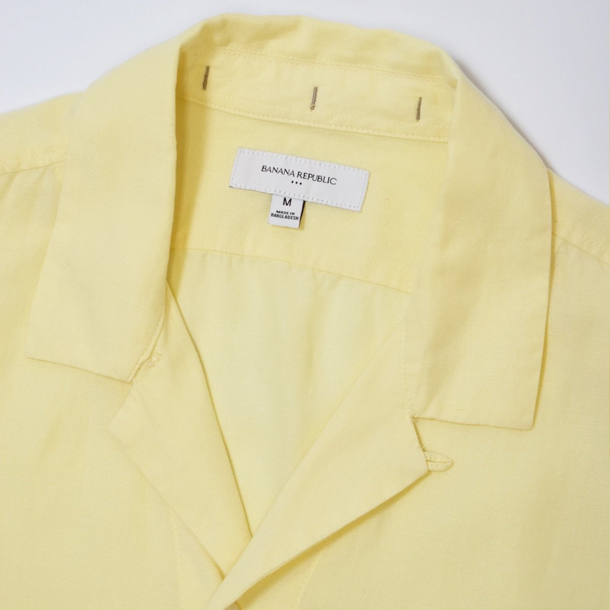 画像2: Banana Republic S/S Linen Shirts - Yellow (2)
