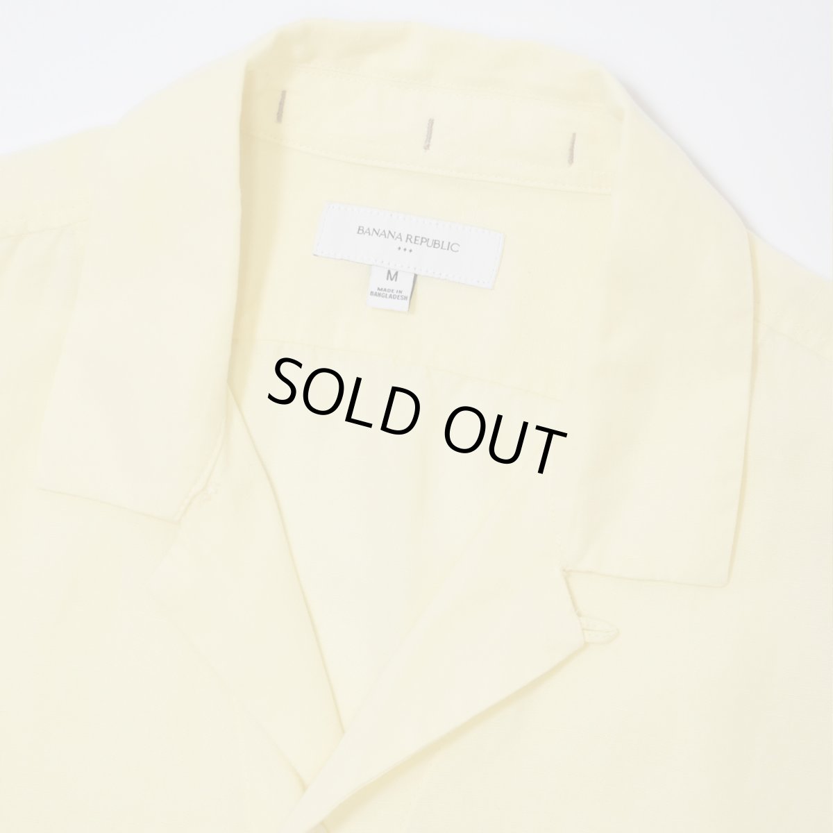 画像2: Banana Republic S/S Linen Shirts - Yellow (2)