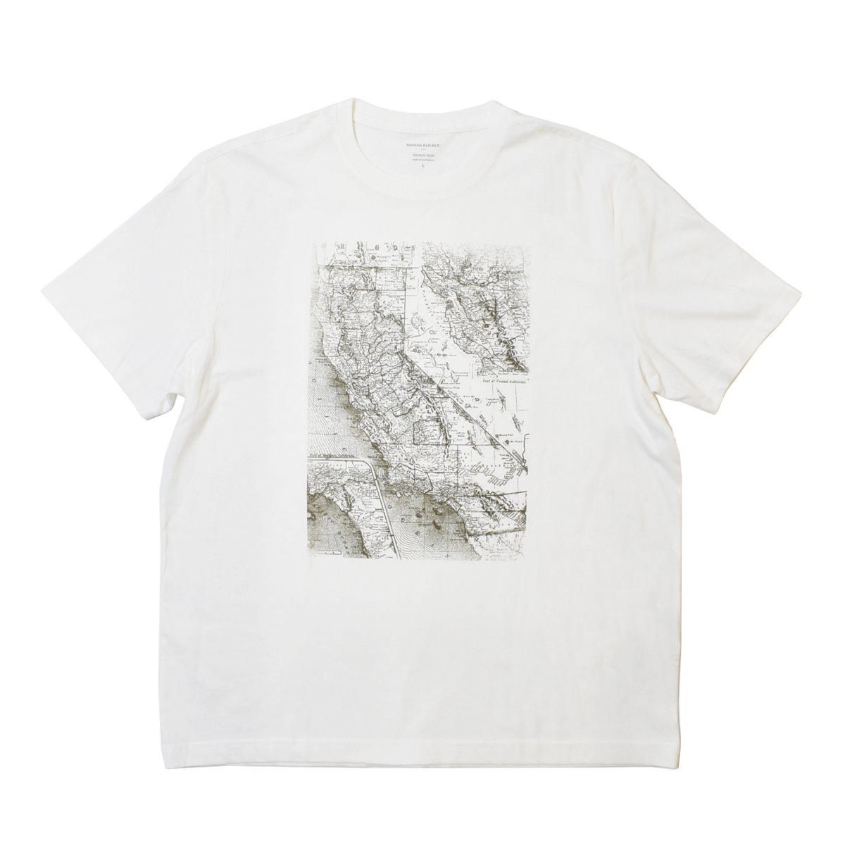 画像1: Banana Republic S/S Tee - White (1)