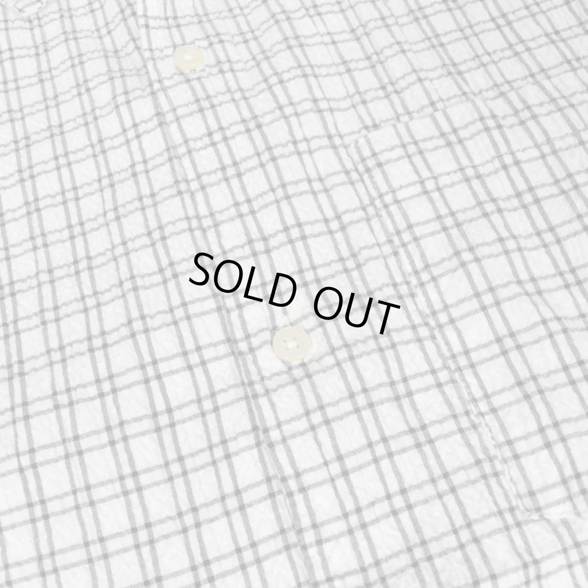 画像3: Old Navy S/S Seersucker Check Shirt - White (3)