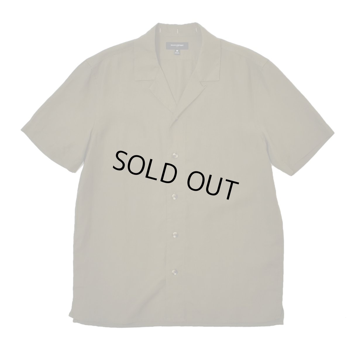 画像1: Banana Republic S/S Linen Shirts - Olive (1)