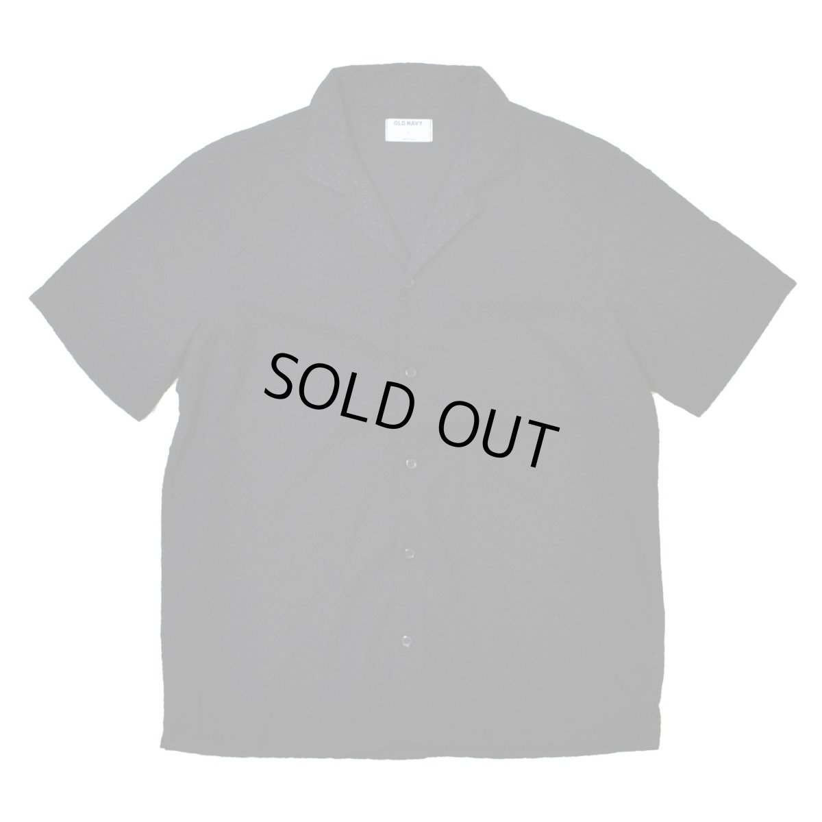 画像1: Old Navy S/S Lace Camp Shirts - Black (1)