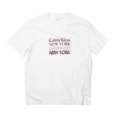 画像1: Calvin Klein Graphic Font Tee - White (1)