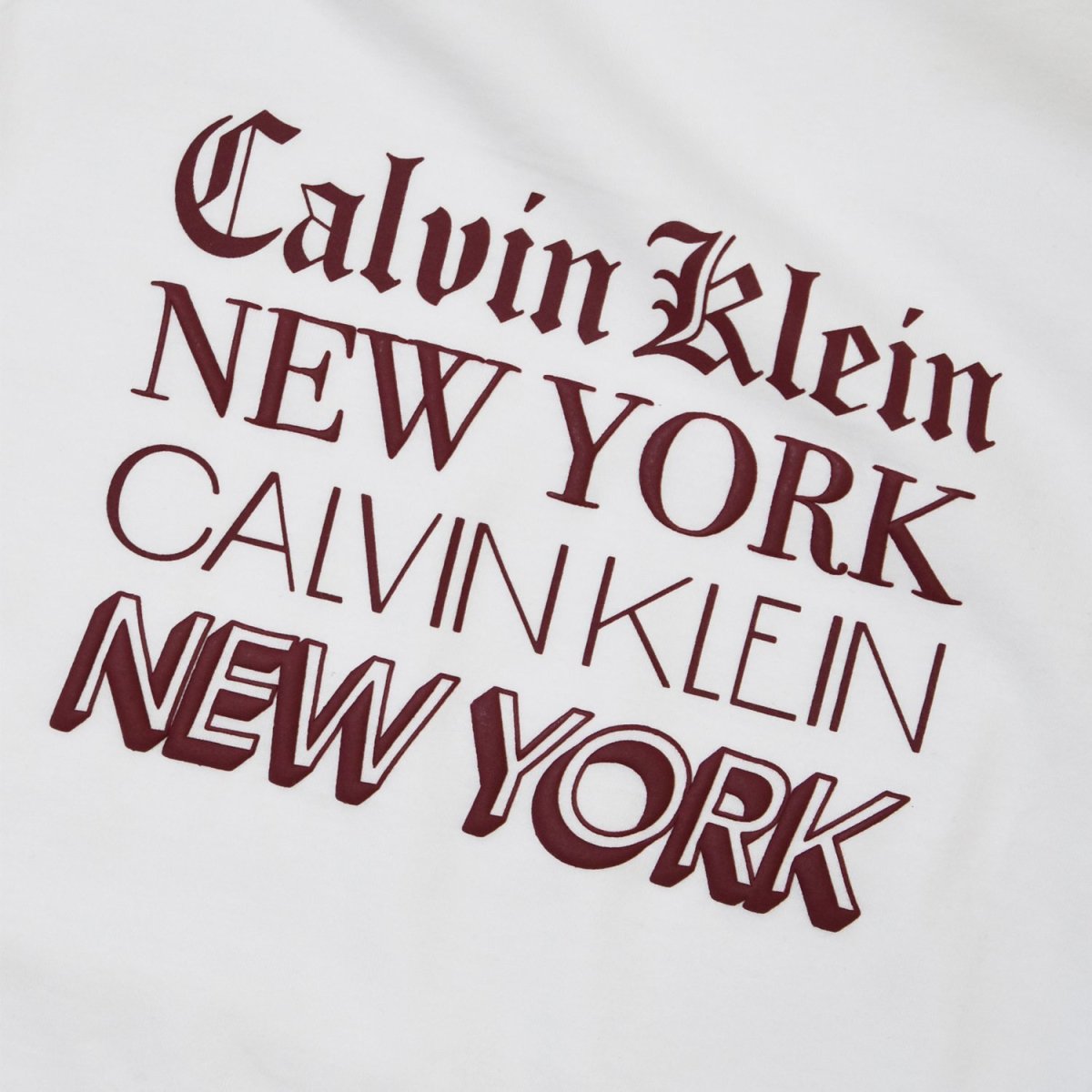 画像2: Calvin Klein Graphic Font Tee - White (2)