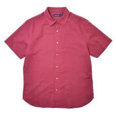 画像1: Nautica S/S Linen Shirts - Red (1)
