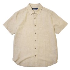 画像1: Nautica S/S Linen Shirts - Khaki (1)