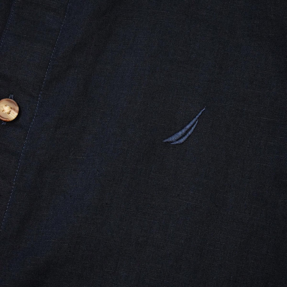 画像3: Nautica S/S Linen Shirts - Navy (3)