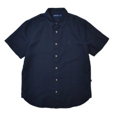 画像1: Nautica S/S Linen Shirts - Navy (1)