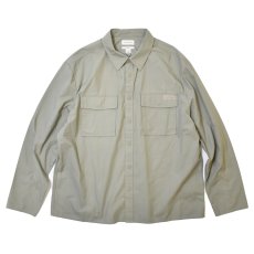 画像1: Calvin Klein L/S Relaxed Fit Ripstop Shirts - Khaki (1)