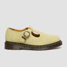画像1: Dr.Martens T Bar Napped Suede Shoes - Hazy Yellow (1)