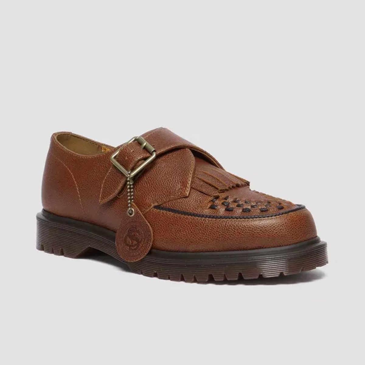 画像2: Dr.Martens Ramsey Westminster Leather Buckle Creepers - Whiskey (2)