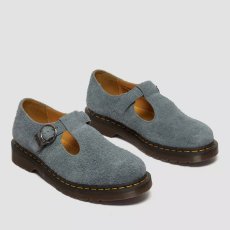 画像3: Dr.Martens T Bar Napped Suede Shoes - Washed Denim (3)