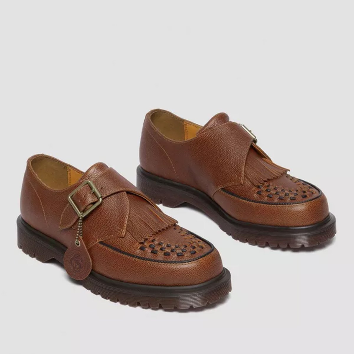 画像3: Dr.Martens Ramsey Westminster Leather Buckle Creepers - Whiskey (3)