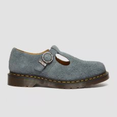 画像1: Dr.Martens T Bar Napped Suede Shoes - Washed Denim (1)