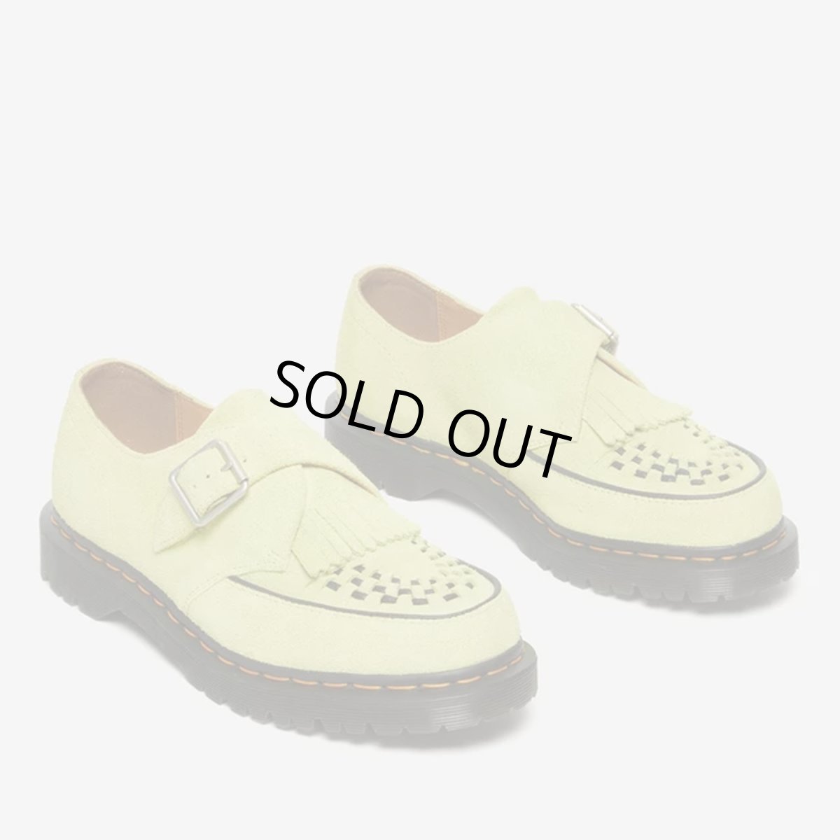 画像2: Dr.Martens Ramsey Suede Kiltie Buckle Creepers - Lime Green (2)