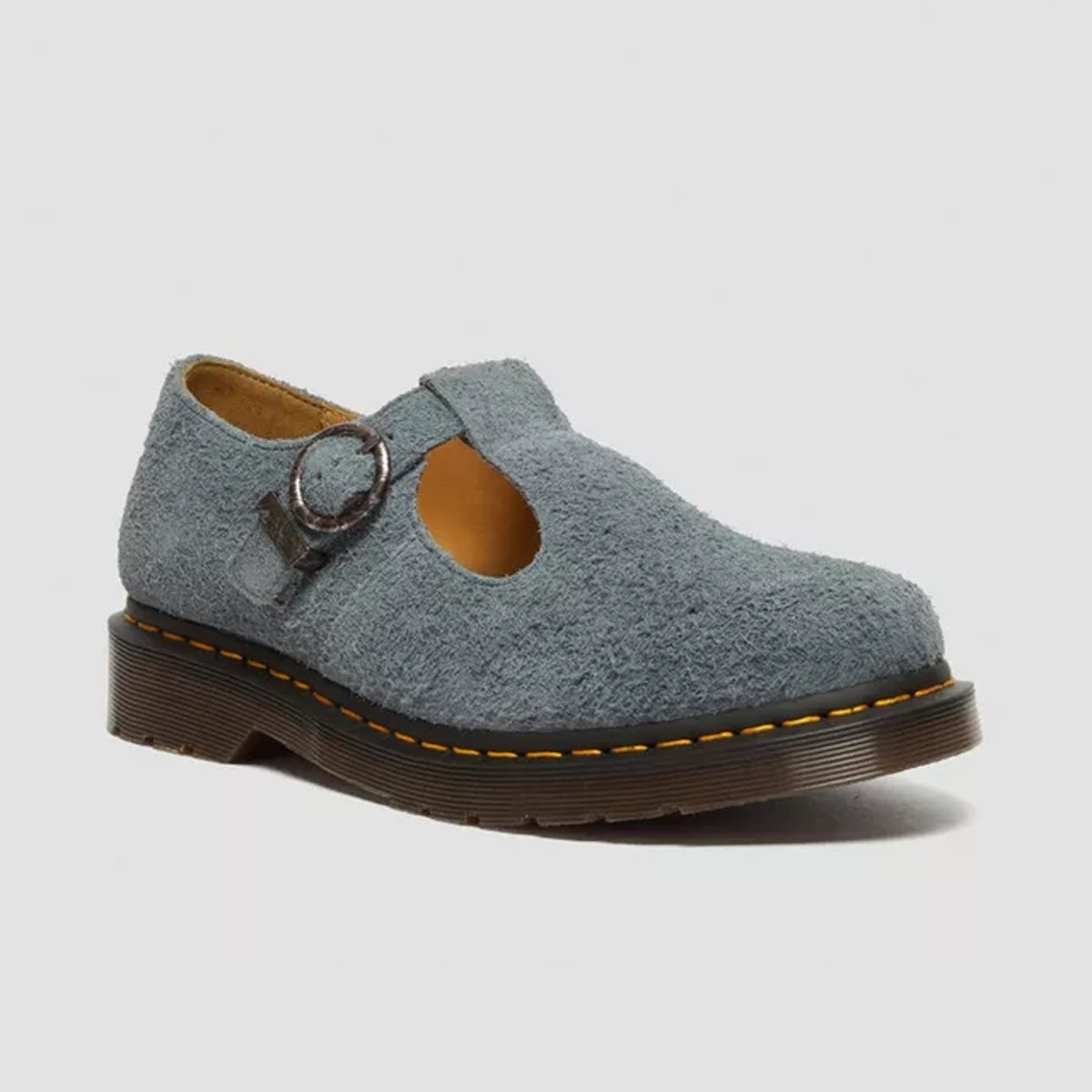 画像2: Dr.Martens T Bar Napped Suede Shoes - Washed Denim (2)