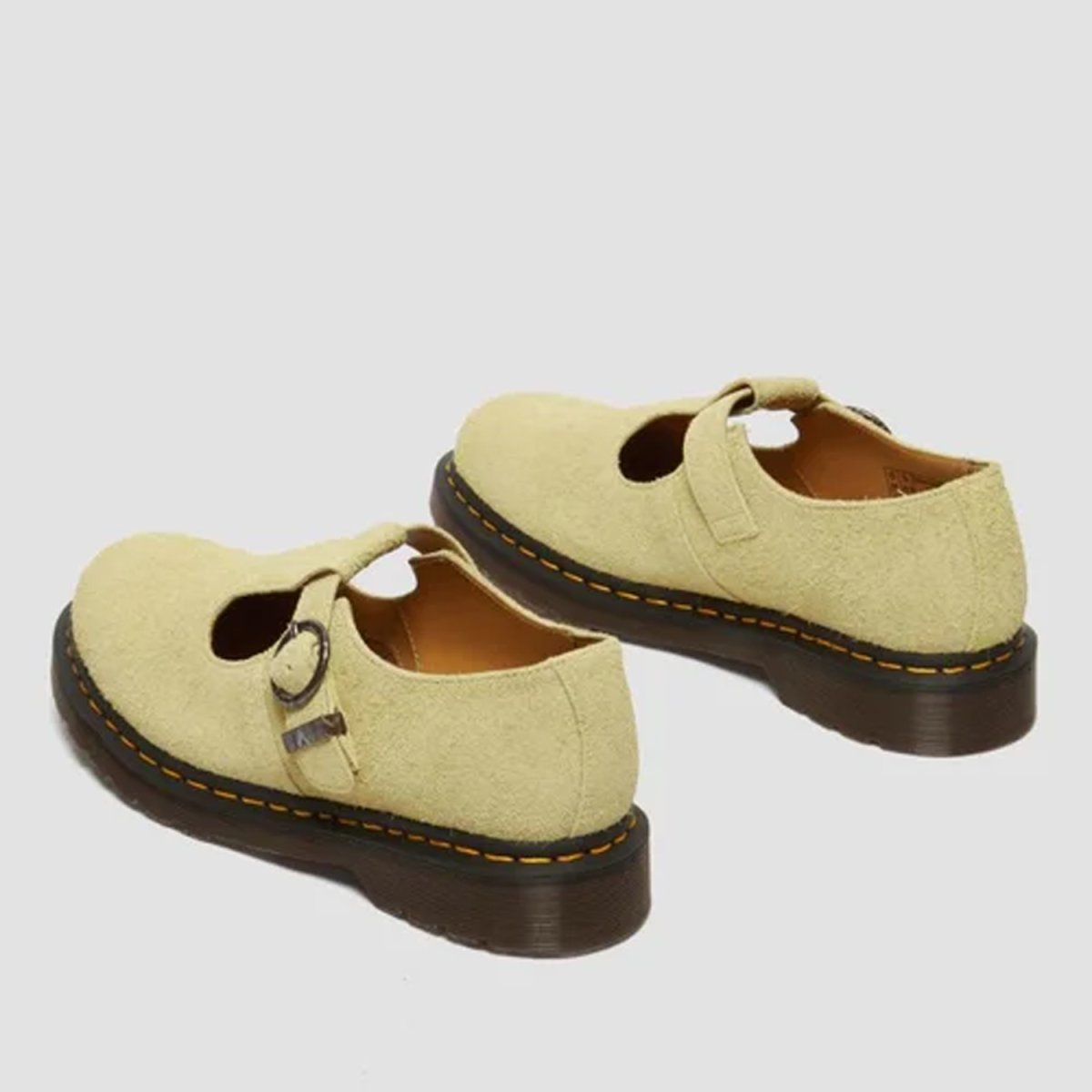 画像4: Dr.Martens T Bar Napped Suede Shoes - Hazy Yellow (4)