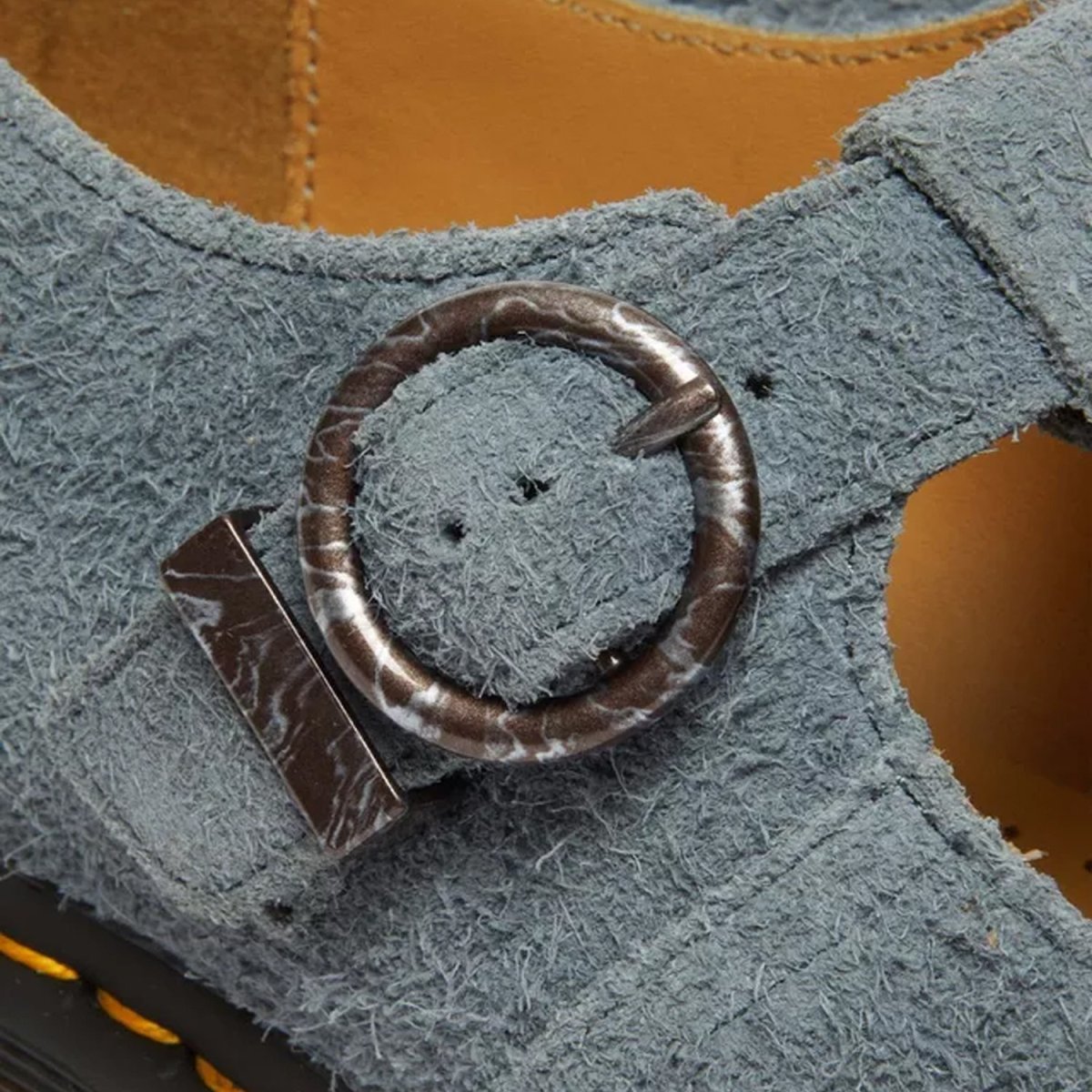 画像6: Dr.Martens T Bar Napped Suede Shoes - Washed Denim (6)