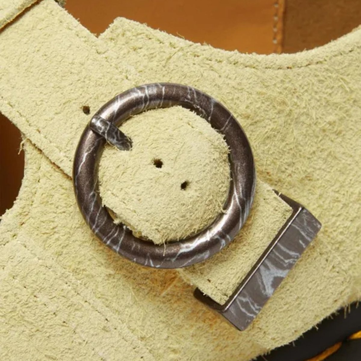 画像6: Dr.Martens T Bar Napped Suede Shoes - Hazy Yellow (6)