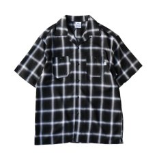 画像1: PRO CLUB Comfort Ombre Checker S/S Shirts - Black (1)