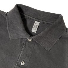 画像3: Los Angeles Apparel 6.5oz S/S Polo T-Shirts - Vintage Black (3)