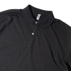 画像2: Los Angeles Apparel 6.5oz S/S Polo T-Shirts - Black (2)