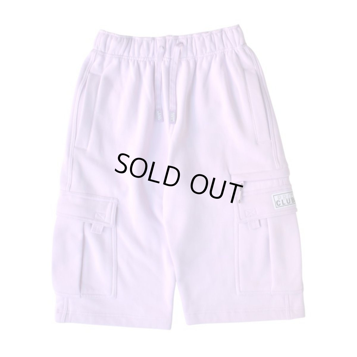 画像1: PRO CLUB OG Cargo Sweat Shorts - Lavender / プロクラブ スウェット カーゴショーツ (1)