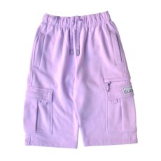 画像1: PRO CLUB OG Cargo Sweat Shorts - Lavender (1)
